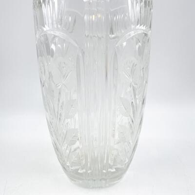 VINTAGE CUT CRYSTAL 8â€ VASE
