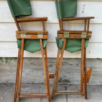 PIER 1 BAR-HEIGHT FOLDING DIRECTORâ€™S CHAIR