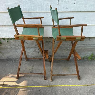 PIER 1 BAR-HEIGHT FOLDING DIRECTORâ€™S CHAIR