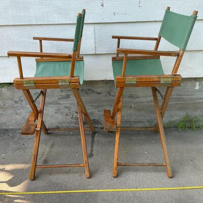 PIER 1 BAR-HEIGHT FOLDING DIRECTORâ€™S CHAIR