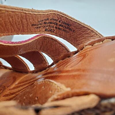 BORN LEATHER WEDGE SANDLES WITH BOX SIZE 9M