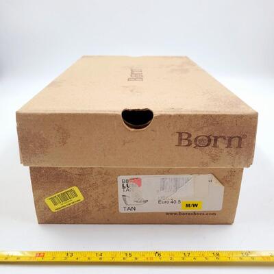 BORN LEATHER WEDGE SANDLES WITH BOX SIZE 9M