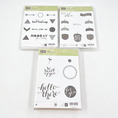 STAMPINâ€™ UP! ASSORTED CRAFTING STAMPS LOT #2