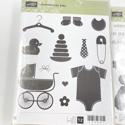 STAMPINâ€™ UP! ASSORTED CRAFTING STAMPS LOT #3 - BABY