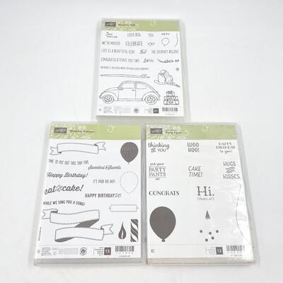 STAMPINâ€™ UP! ASSORTED CRAFTING STAMPS LOT #4 - CELEBRATIONS