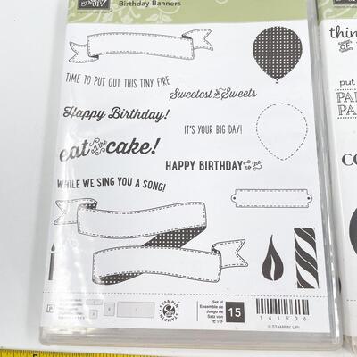 STAMPINâ€™ UP! ASSORTED CRAFTING STAMPS LOT #4 - CELEBRATIONS
