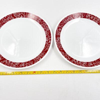 CORELLE â€œBANDHANIâ€ 10.25â€ DINNER PLATES