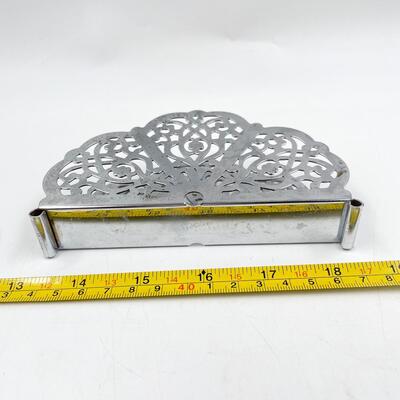 VINTAGE IRVIN WARE CHROME NAPKIN HOLDER