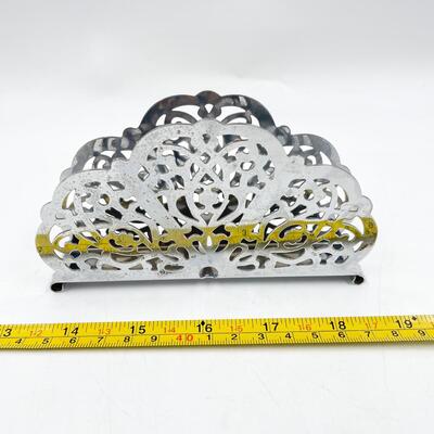 VINTAGE IRVIN WARE CHROME NAPKIN HOLDER