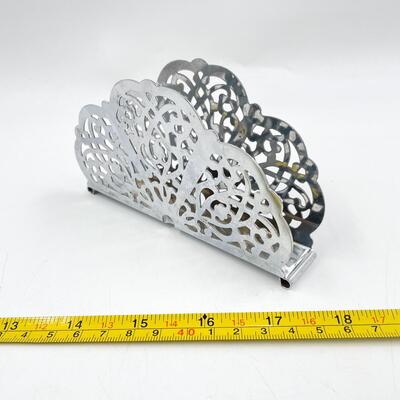 VINTAGE IRVIN WARE CHROME NAPKIN HOLDER
