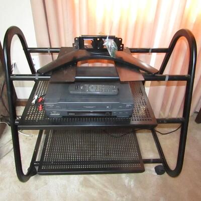 LOT 151  MEDIA STAND AND VCR
