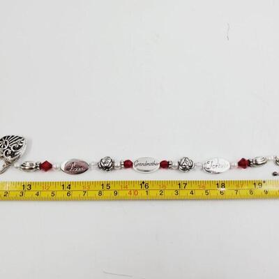 GRANDMOTHER/FOREVER/LOVE BEADED BRACELET