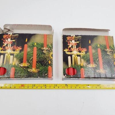 2 BOXES OF 20 TREE CANDLES IN BOX