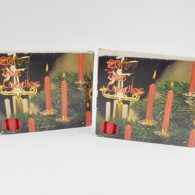 2 BOXES OF 20 TREE CANDLES IN BOX