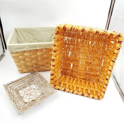 DECORATIVE BASKET BUNDLE OF 3