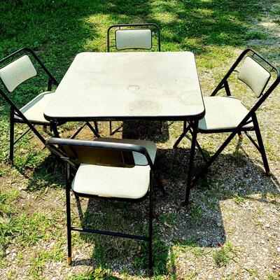 SAMSONITE VINTAGE TABLE & CHAIRS 