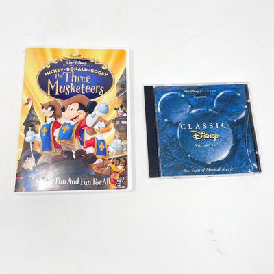 DISNEY DVD & CD - THE THREE MUSKETEERS & CLASSIC DISNEY VOLUME 11