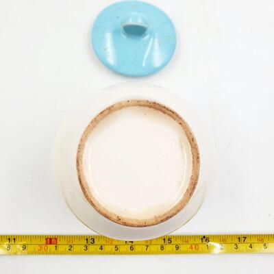 TEMPORAMA CANONSBERG POTTERY MCM ATOMIC DESIGN CREAM, SUGAR AND 7IN PLATE