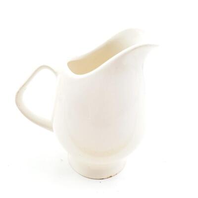TEMPORAMA CANONSBERG POTTERY MCM ATOMIC DESIGN CREAM, SUGAR AND 7IN PLATE