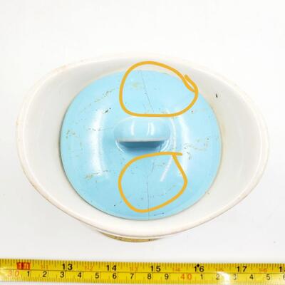 TEMPORAMA CANONSBERG POTTERY MCM ATOMIC DESIGN CREAM, SUGAR AND 7IN PLATE