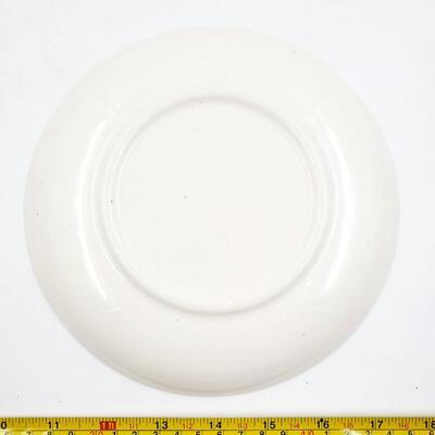 TEMPORAMA CANONSBERG POTTERY MCM ATOMIC DESIGN CREAM, SUGAR AND 7IN PLATE
