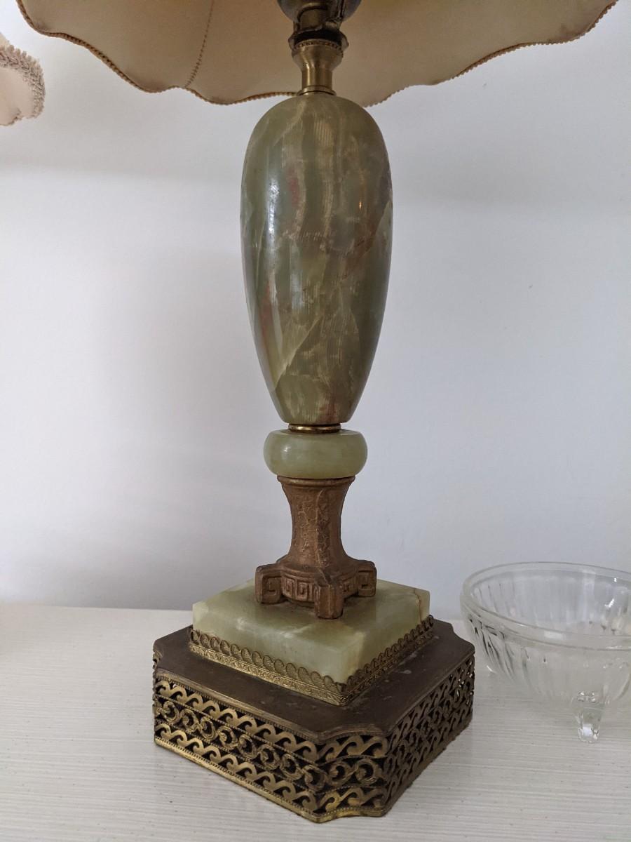 Vintage Jade Lamps (Pair)