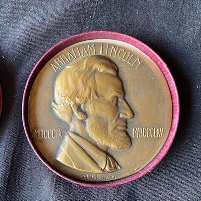 LOT#M287: Abraham Lincoln Bronze Medal