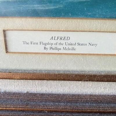 LOT#M290: Alfred Flagship Print by Melville