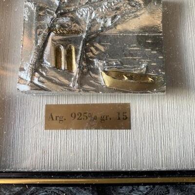 LOT#M297: 15g Bar Silver, Pompei Litho
