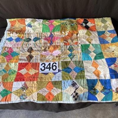 LOT#U346: Machine Sewn Patch Quilt