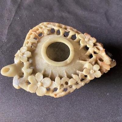 LOT#T350: Soap Stone Oil Lamp