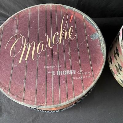 LOT#T354: Vintage Hat Box Lot