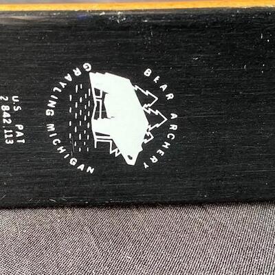 LOT#C357: 1970 Black Bear Bow with Arrows & Quiver