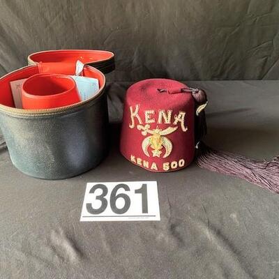 LOT#A361: Masonic Fez Hat Kena 500