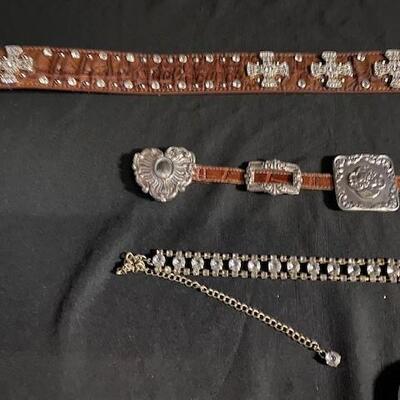 LOT#R374: Ladies Designer Belt Lot #1