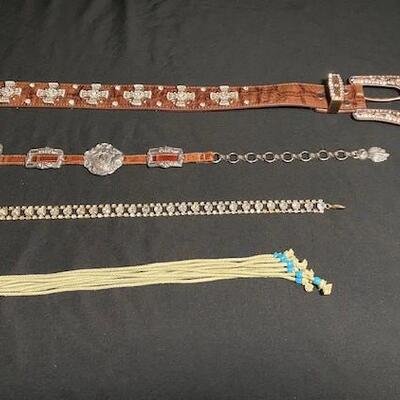 LOT#R374: Ladies Designer Belt Lot #1