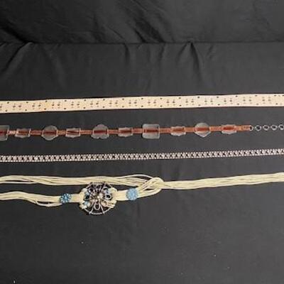LOT#R374: Ladies Designer Belt Lot #1