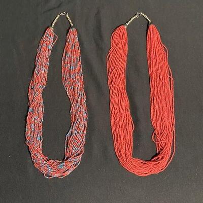LOT#R376: Pair of Southwestern Necklaces
