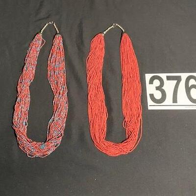 LOT#R376: Pair of Southwestern Necklaces