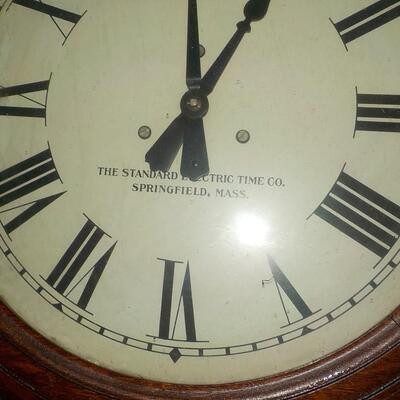 "Massive Standard Electric Schoolhouse wall Clock".