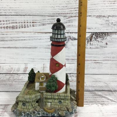 Battery Operated Light up Lighthouse Figurine