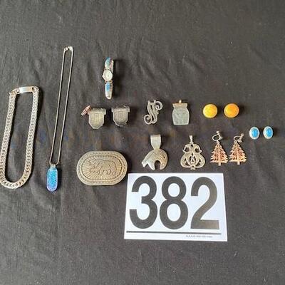 LOT#F382: Marked Sterling Designer Jewelry Lot [232g]
