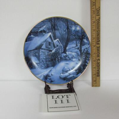 America Blues Plate, Snowbound, #1066A