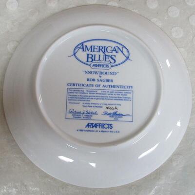 America Blues Plate, Snowbound, #1066A