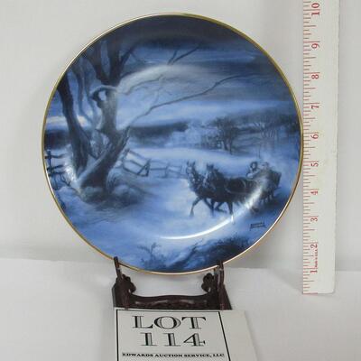 American Blues Plate, Sleigh Ride, #645A