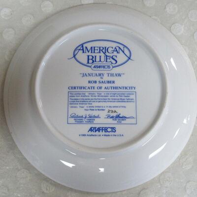 American Blues Plate, January Thaw, #271A