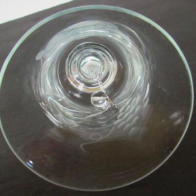Pretty Clear Cut Glass Bell With Grapes Pattern, Made in Hungary