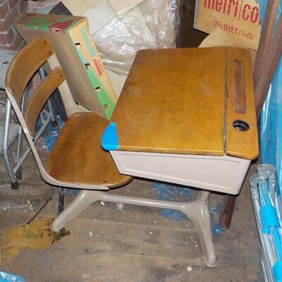Elementary school desk/ one piece.