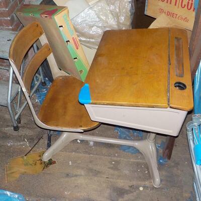 Elementary school desk/ one piece.
