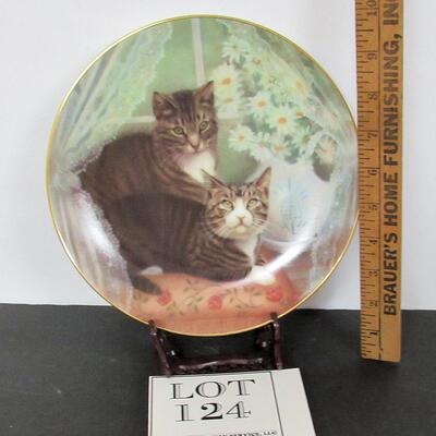 Romeo and Juliet Cat Plate, 1987, #2283